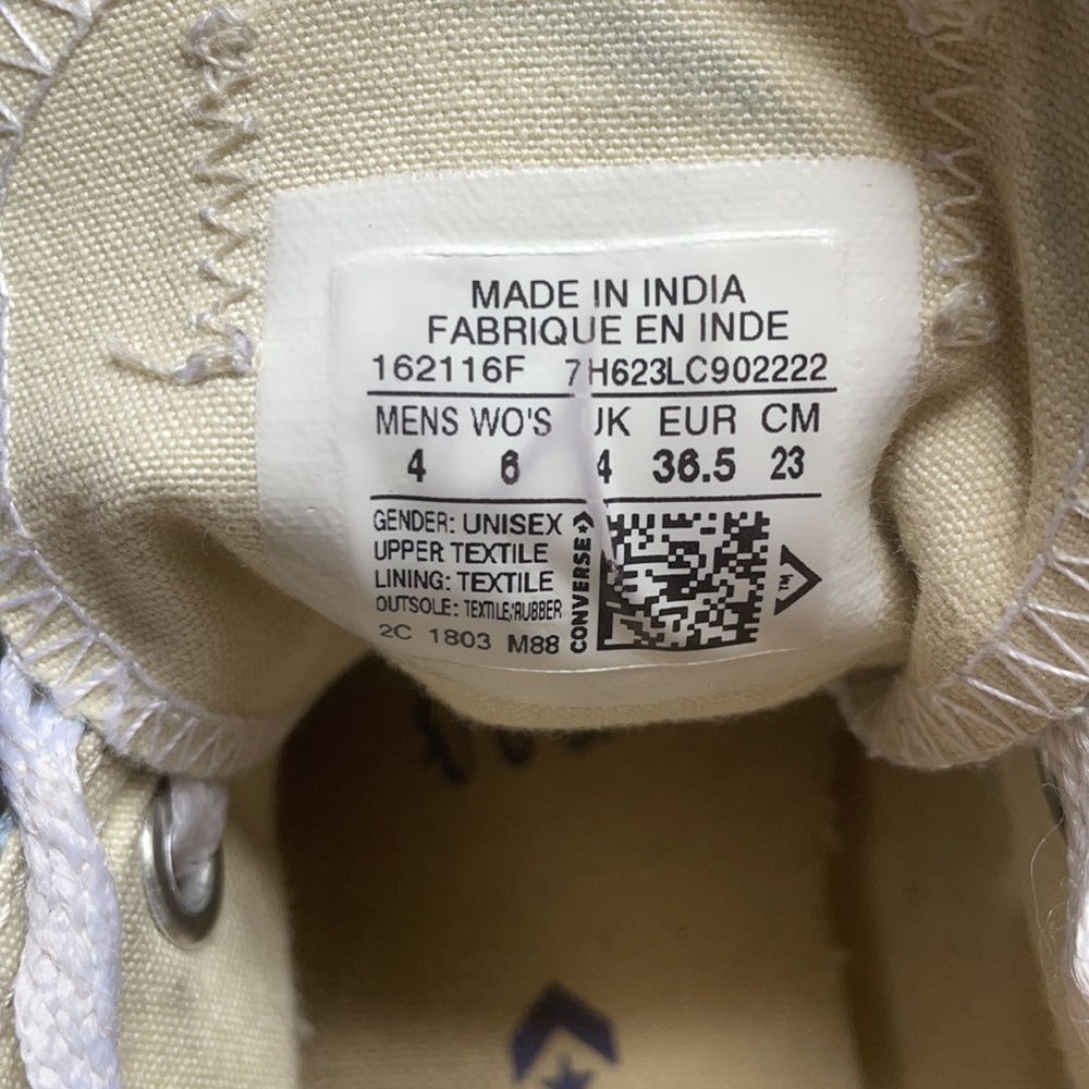 Converse Chuck Taylor All Star Low Top Sneakers Powder Blue - Picture 6 of 6